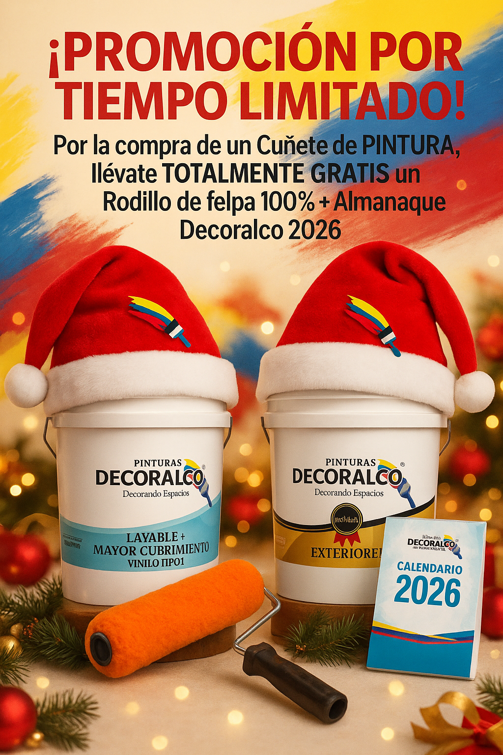 Promoción por tiempo limitado Pinturas Decoralco